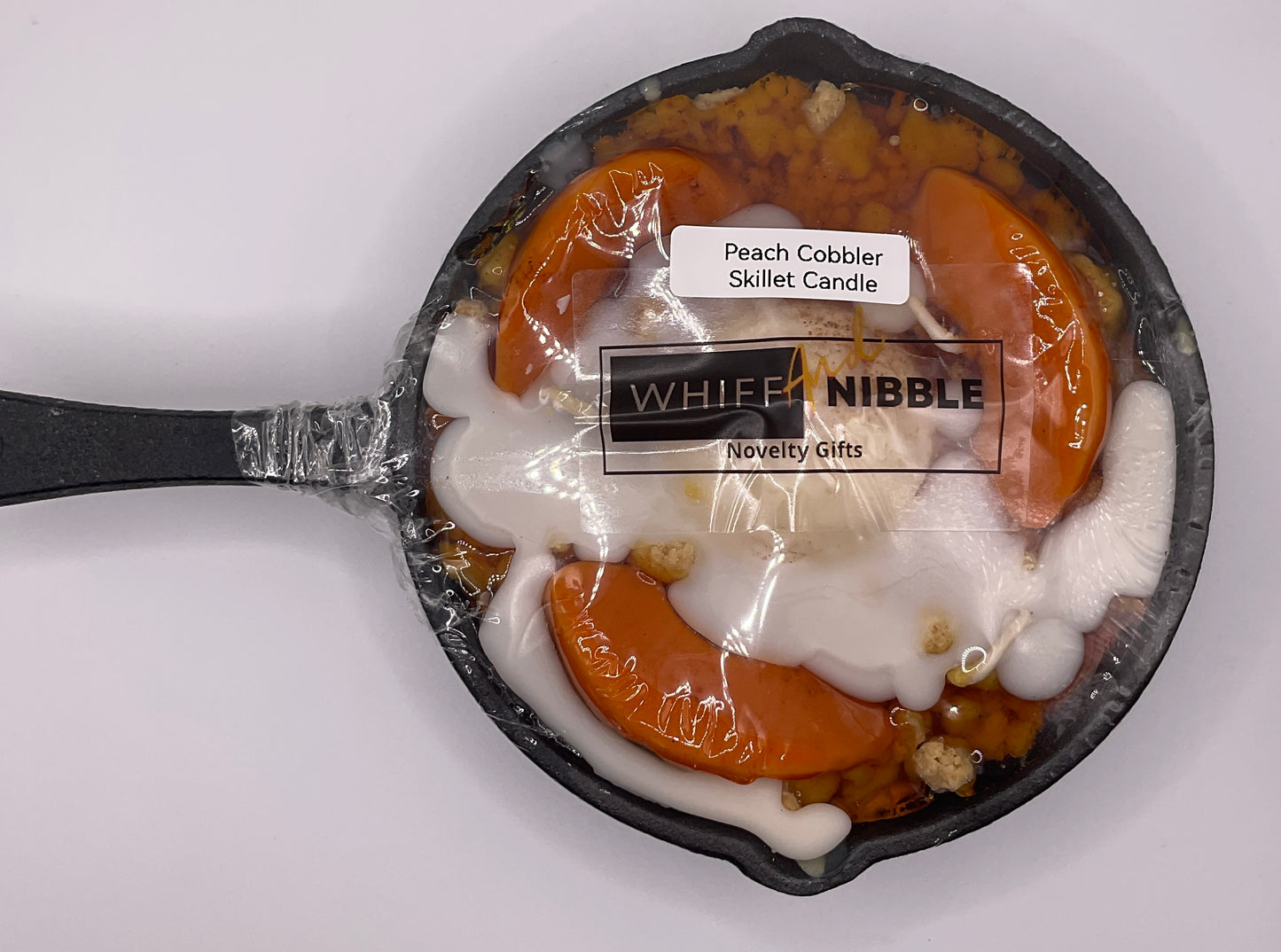 Peach Cobbler Skillet Candle |  Nostalgia and Comfort in a Real Cast Iron Skillet