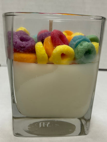 Milk & Cereal Candle – Froot Loop Inspired (10 oz / 284g)