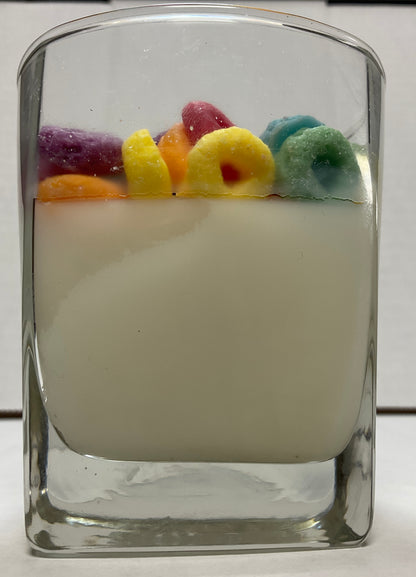 Milk & Cereal Candle – Froot Loop Inspired (10 oz / 284g)