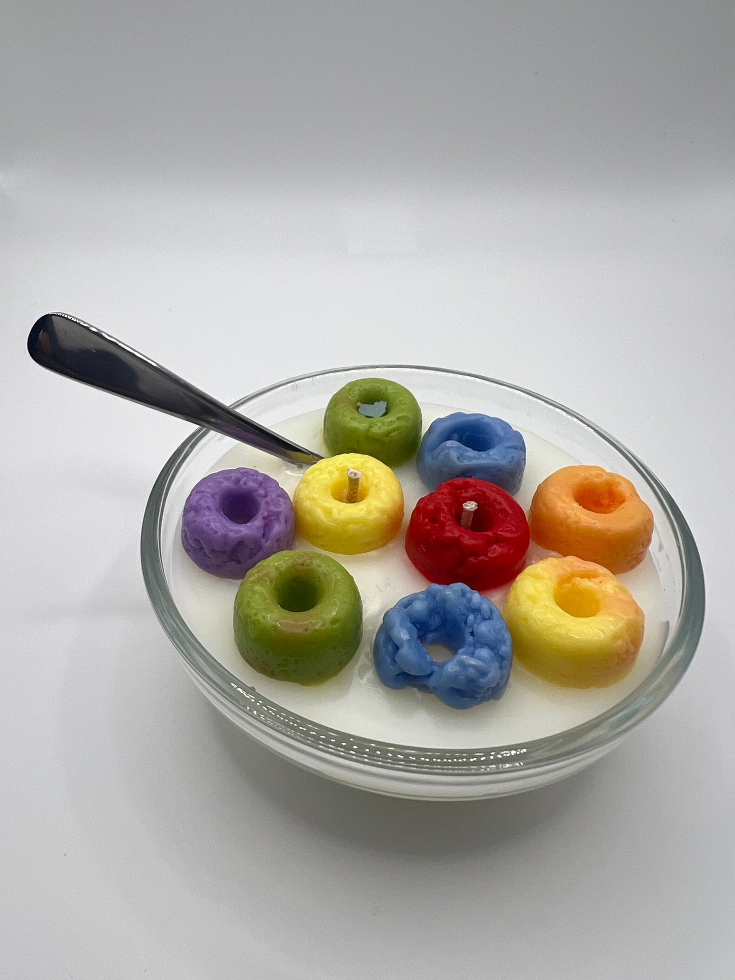 Small Fruity Loops Cereal Candle w/Mini-Spoon!