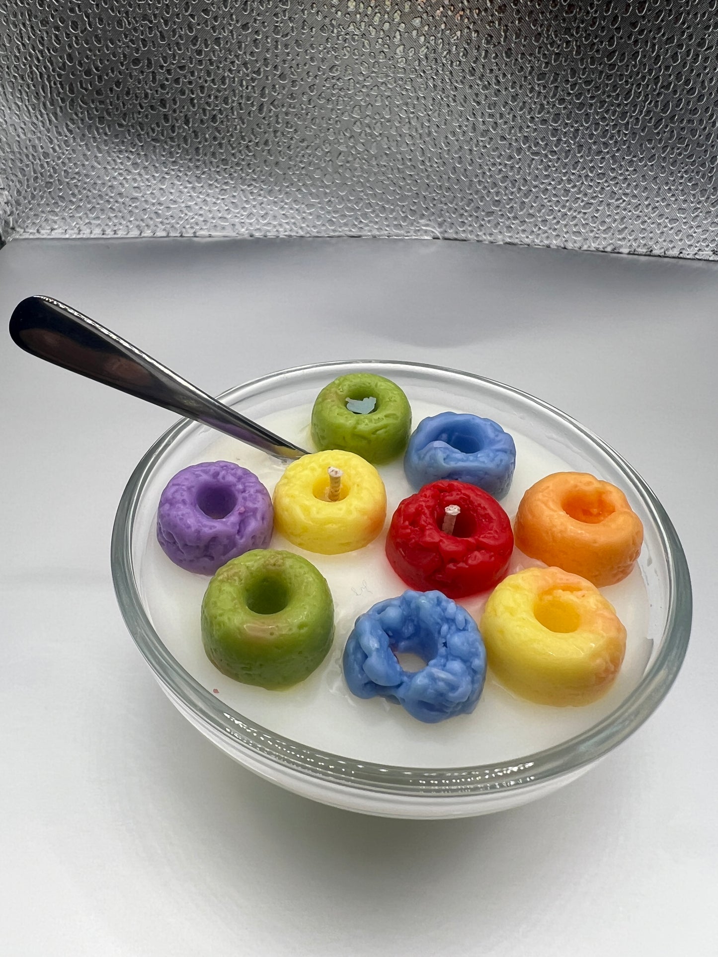 Small Fruity Loops Cereal Candle w/Mini-Spoon!