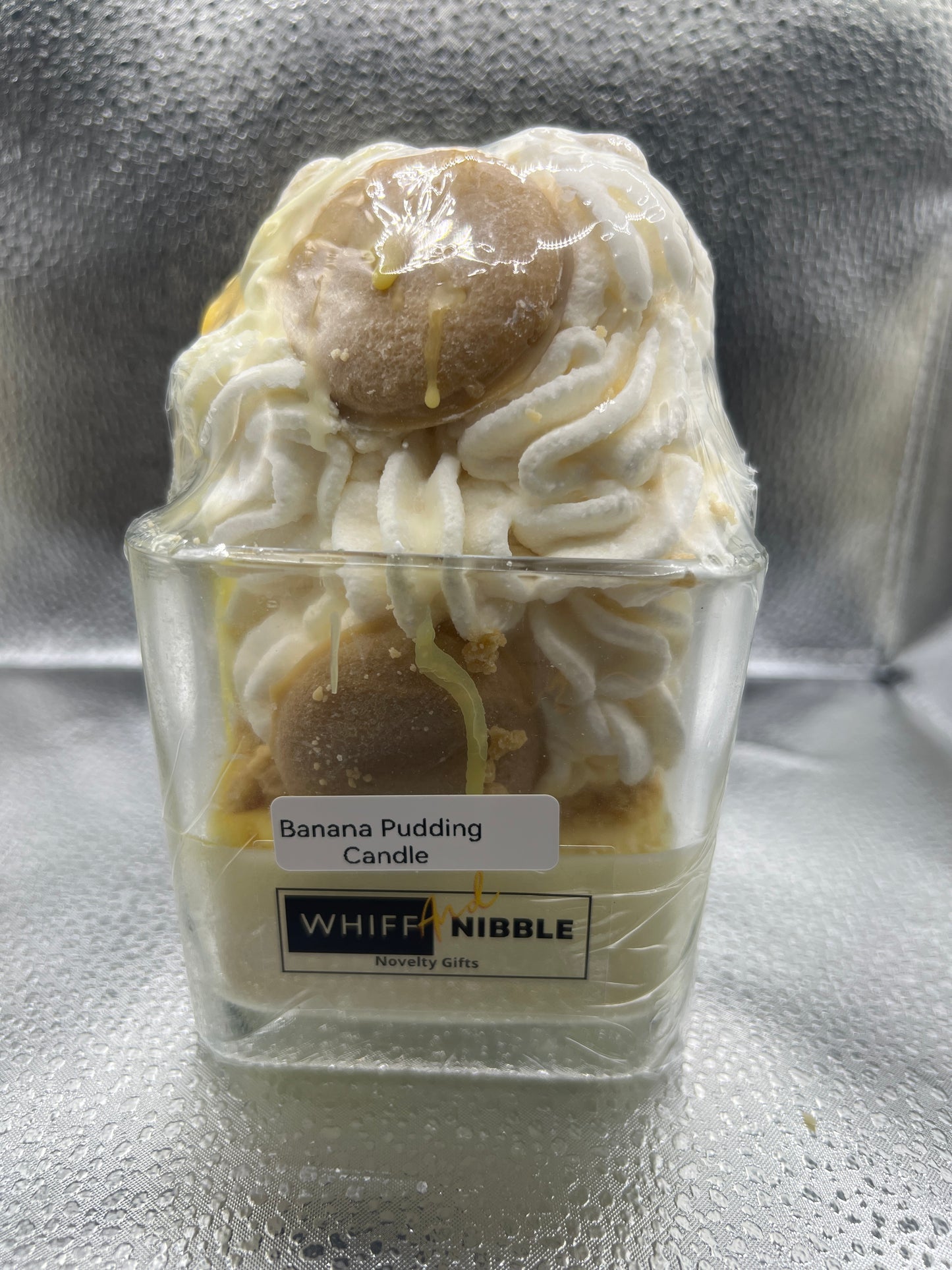 Banana Pudding Candle with 2 Wicks – Realistic Dessert-Inspired Candle