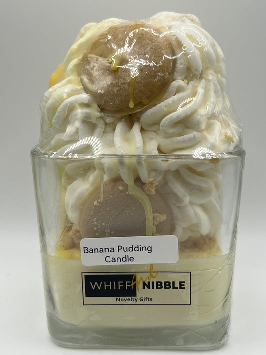 Banana Pudding Candle with 2 Wicks – Realistic Dessert-Inspired Candle