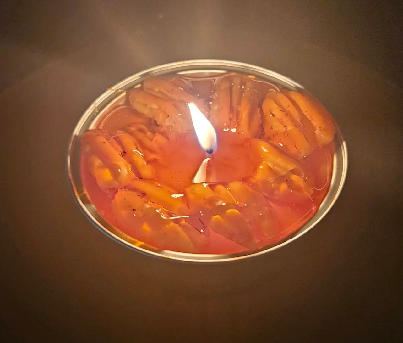 Mini Pecan Pie Candle – Handcrafted Dessert Candle