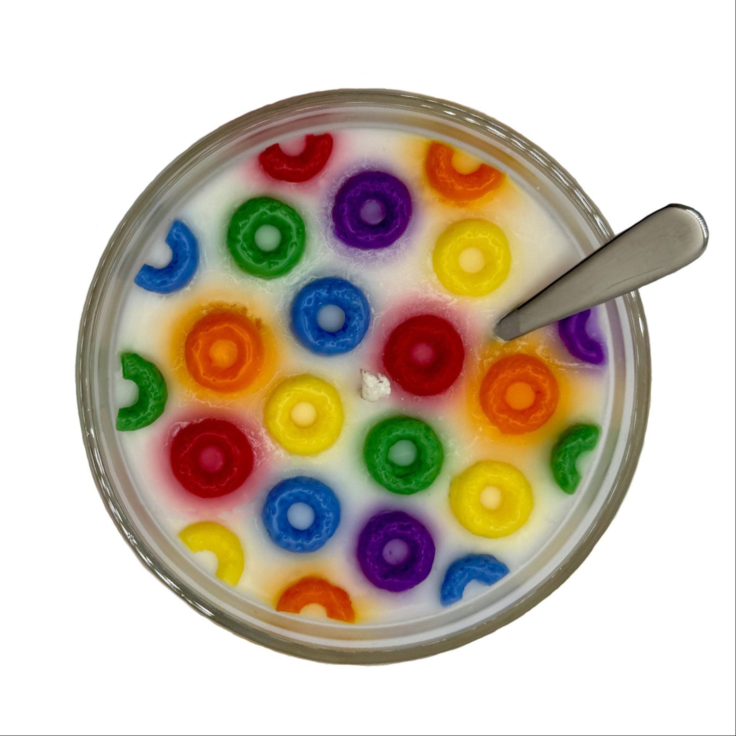 Fruity Loops Cereal Candle w/ Spoon! 7oz