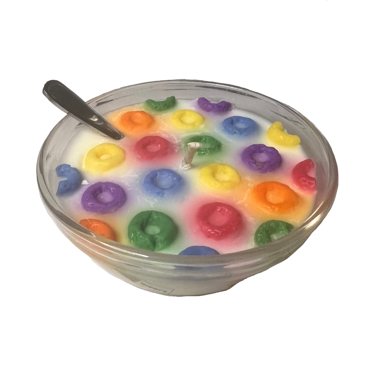 Frooty Loops Cereal Candle w/ spoon 5"
