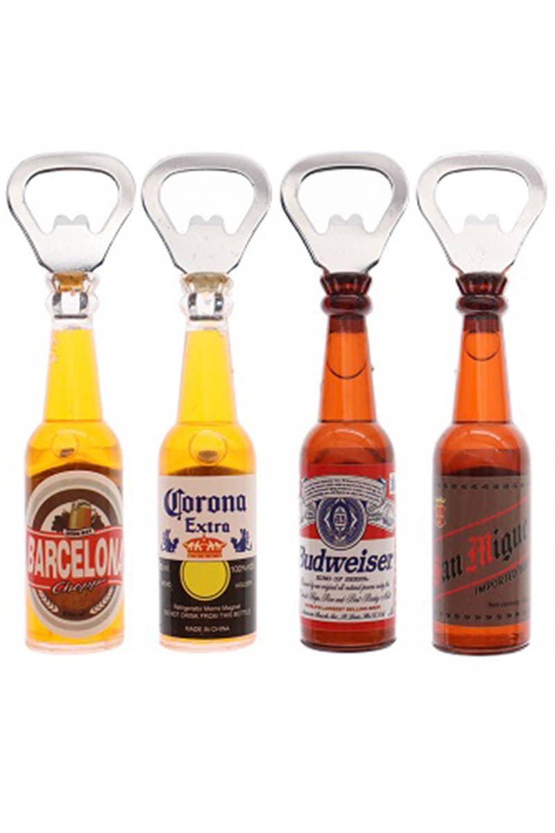 Mini Beer Liquid Filled Magnetic Bottle Opener