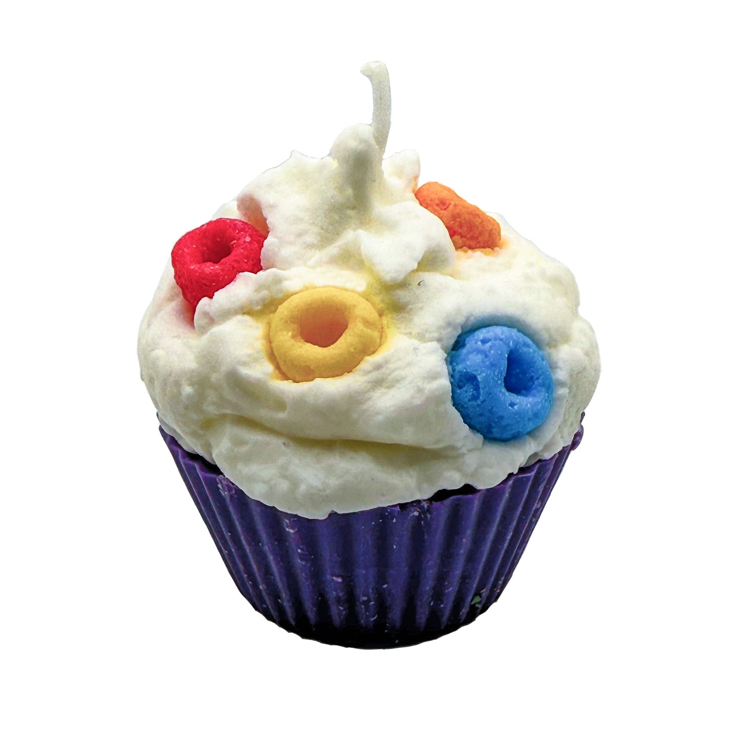 Froot Loops Scented Cupcake Candle