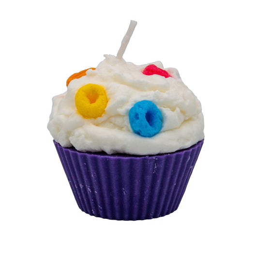 Froot Loops Scented Cupcake Candle