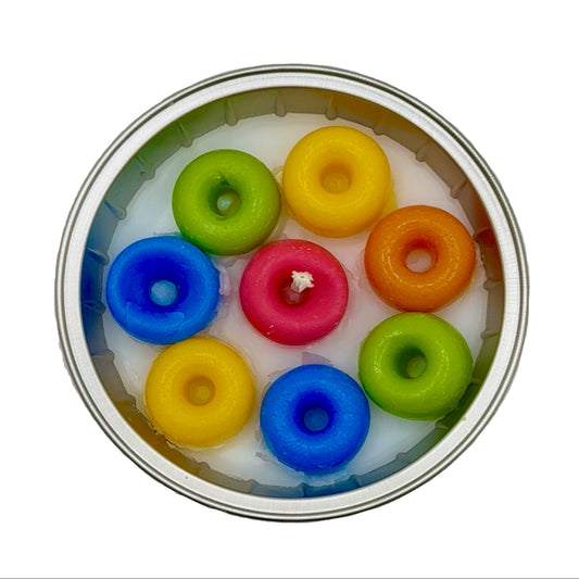 Mini Froot Loops Cereal Candle (no spoon)