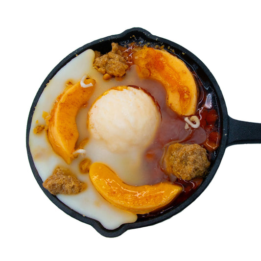 Peach Cobbler Skillet Candle