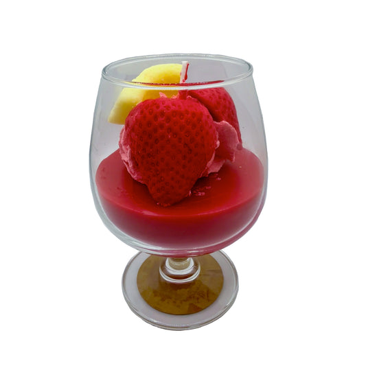 Strawberry Shortcake Cognac Candle 12oz